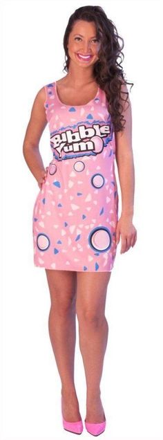 Costumes! Yummy Bubble Yum Costume Tank or Coverup Beach Dress  #INCG #TankDressorTop #Summer Bubble Yum, Theater Costumes, Womens Costumes, Women's Costumes, Beach Dress, Beach Party