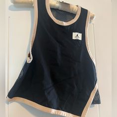 Brand New With Tags! Casual Mesh Tank Top, Sleeveless Mesh Top For Streetwear, Nike Summer Beach Top, Nike Casual Tank Top For Summer, Tops Nike, Nike Tops, Nike Air Jordan, Air Jordan, Nike Women