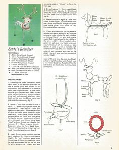 an instruction manual for making beaded necklaces