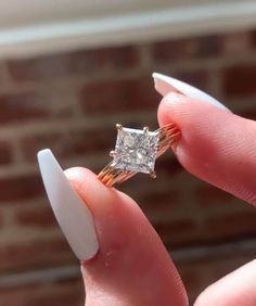 3 CT Princess Cut Certified Moissanite Diamond Ring 3 liner Band in 10K 14K 18K Solid White, Yellow, or Rose Gold Ring Engagement Gift Ring ✥ Ring Metal ✥ ✦ Metal : 925 Sterling Silver, 10K 14K 18K Solid White Yellow and Rose Gold ✦ Metal Purity : 100% high Polished ✦ Stamp/ Hallmark : Yes, Indicate inside the Ring   ✥ Center Diamond Detail ✥ ✦ Center Diamond type : Moissanite Diamond ✦ Center Diamond Shape : Princess Cut Diamond ✦ Center Diamond Weight : 3 CT ✦ Center Diamond Color : White ✦ Ce Gold Band Princess Engagement Ring, Kite Engagement Ring Princesses, Kite Set Engagement Ring, Princess Cut Kite Setting, Princess Cut 3 Stone Engagement Ring, Kite Set Asscher Ring, Kite Set Princess Engagement Ring, Kite Setting Engagement Ring, Alternative Stone Engagement Rings