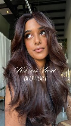 Gloss On Dark Brown Hair, Brown Chestnut Balayage, Brunette Hair On Black Women, Dark Cherry Brunette Hair, Cherry Cola Brunette Hair, Cola Hair Color Brown, Cherry Chocolate Balayage Hair, Cherry Cola Brunette, Dark Brown With Red Hair