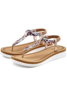 These trendy strappy wedge sandals are perfect for your next vacation. Strappy Wedges, Wide Bands, Boat Shoes, Wedge Sandals, Favorite Things List, Wedges, Women Wear, Sandals, Gold