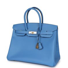 Will be delivered with Box, dust bag, card, booklet and receipt Exchange Accepted in this cases : We made mistake on order, package is damaged on delivery. Our goal is to provide 100% customer satisfaction. Our team is available to answer all your question Condition: New - Material: High quality - Leather: Genuine Leather This Birkin is in Bleu Paradise Epsom leather with gold hardware and has tonal stitching, front flap, two straps with center toggle closure, clochette with lock and two keys, a Hermes Birkin 35, Hermes Box, Hermes Birkin, High Quality Leather, Gold Hardware, Customer Satisfaction, Luxury Bags, Fashion Bags, Zip Pockets