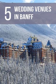 the top five wedding venues in banff