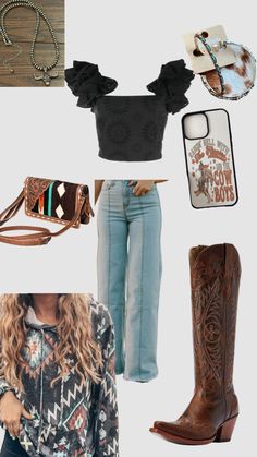 Athena Lee, Vaquera Fits, Mexican Outfits, Takuache Girl Outfits, Punchy Outfits, Country Western Outfits, Cowgirl Clothes, Cowgirl Summer, Cowgirl Life