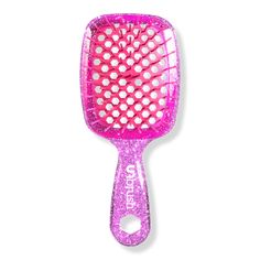 Detangling Hair Brush Mini - DTNG HAIR BRSH MINI GLITTER ROSE QUARTZFeaturesDuoFlex Anti-Static Bristles work like magic, for gentle tangle release and reduced breakage47 long bristles carefully and easily detangle even the most stubborn hair. 30 mini bristles gently smooth and polish hair.Works equally great on wet and dry hair!Unique backless vented cushion reduces styling timeEasy-to-clean design ensures hassle-free maintenanceUltra-light, high performance handle allows for durable flexibility and ease of usePerfect for women, men, and children! - Detangling Hair Brush Mini Mini Pastel, Detangling Hair, Detangling Hair Brush, Detangling Brush, Glitter Roses, Hair Detangler, Ulta Beauty, Dry Hair, Wet And Dry