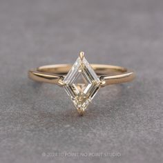 clear diamond Lozenge Engagement Ring, Single For Life, Kite Cut Engagement Ring, Lozenge Diamond, Sage Wedding, Engagement Ring Ideas, Ring Inspo, Wedding Palette, Unique Diamond Rings