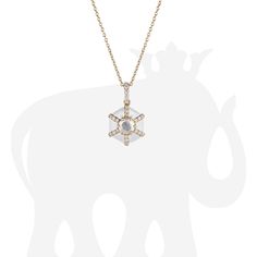 JP0110-DIA-ENWH-Y 'Queen' Hexagon White Enamel Pendant with Diamond in 18K Yellow Gold. Yellow Gold Chain, White Enamel, Chain Lengths, Chain Length, Gold Chain, Lab Grown, Pearl Necklace, Gold Necklace, Lab