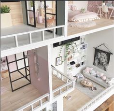 a doll house with all the furniture and accessories