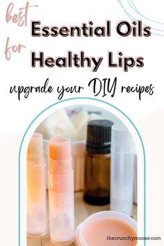 Chapped, dry, & cracked lips are not fun, not cute, and can even be painful. It's super inexpensive and easy to make moisturizing lip balms and scrubs to heal your lips. Adding essential oils to your DIY lip recipes not only makes them smell amazing but also boosts the benefits for your lips.    What essential oils to use in homemade diy lip balm, lip plumper, lip stain, #diybeauty Chapstick Recipe, Honey Lip Scrub, Diy Lip Balm Recipes, Lips Essentials