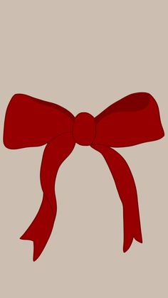 a red bow tied on top of a brown background with the word love written below it