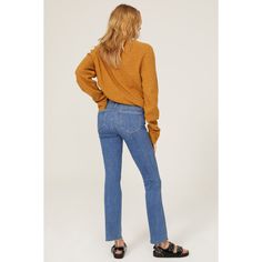 Blue denim (92% Cotton 6% Polyester 2% Spandex). Jeans. Front zipper fly with button closure. 32" inseam, 9" rise, 17.5" leg opening. Imported. Mid-rise Jeans With Zipper Closure For Fall, Fall Straight Leg Jeans With Zipper Closure, Medium Wash Jeans With Zipper Closure For Fall, Mid-rise Flare Jeans For Fall With Zipper Closure, Fall Mid-rise Flare Jeans With Zipper Closure, Fall Mid-rise Flare Jeans With Zipper, Fall Flare Jeans With Zipper Closure, Stretch Medium Wash Cropped Jeans For Fall, Fall Straight Leg Jeans