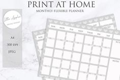 the print at home planner stickers are shown