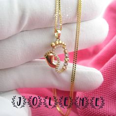 14k solid gold Baby Foot Pendant ,solid gold chain 45 sm Baby Chain Designs Gold, Baby Girl Jewellery Gold Indian, Baby Gold Chain Designs, Kids Gold Jewelry Baby Boy, Baby Boy Jewelry Gold Indian, Baby Boy Gold Chain Designs, Baby Boy Jewelry, Gold Things, Jewellery Designing