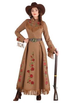 Could be a possibility for Halloween Annie Oakley Costume, Cowgirl Costume For Women, Cowboy Costumes, Cowgirl Dress Up, Halloween Cowboy, Cowgirl Dress, Santa Party, Annie Oakley, Cowboy Costume