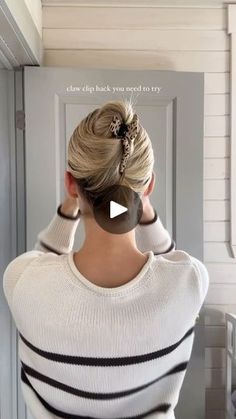 52K reactions · 962 shares | save to recreate🤎
•
•
•
#clawclip #clawcliphairstyle #clawcliphack #easyhairstyles #grwm #greasyhairstyle #dailyhairstyle #quickhairstyle #fallhair #hairinspiration #hairstyles #hair #workhairstyle  #simplehairstyles #hairinspo #hairtutorial #hairhacks  #easyhairstyles #style #hairhacks | Audrey Anne Jean Clip Bun, How To Cut Nails, Ponytail Bun, Unique Hair