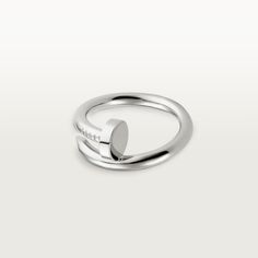 CRB4099200 - Juste un Clou ring - White gold - Cartier Cartier Juste Un Clou Ring, Juste Un Clou Ring, Cartier Juste Un Clou, Plain Rings, Style Office, Cartier Ring, Office Fashion, Ring Ring, White Ring