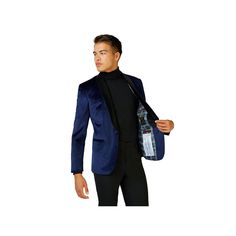 Make a bold statement this holiday season with this men's OppoSuits blazer. Make a bold statement this holiday season with this men's OppoSuits blazer. Button front 4-pocket Long sleevesFIT & SIZING Modern fitFABRIC & CARE Polyester Machine wash - delicate Imported Size: 52 REG. Color: Blue. Gender: male. Age Group: adult. Winter Party Slim Fit Blazer, Slim Fit Blazer For Winter Parties, Slim Fit Blazer With Suit Collar For Party, Winter Party Blazer With Suit Collar, Tailored Long Sleeve Holiday Suits, Slim Fit Suit Collar Outerwear For Party, Notch Lapel Outerwear For Winter Party, Classic Slim Fit Party Outerwear, Tailored Winter Party Outerwear