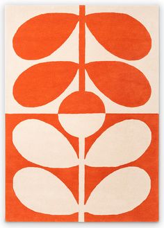 Brink & Campman Orla Kiely Giant Sixties Stem Tomato 8719956824944 Calm Nursery, Rhythmic Pattern, Custom Area Rugs, Orla Kiely, Area Rug Sizes, Large Area Rugs, Hand Tufted Rugs, Rug Sale, Tufted Rug