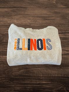 Embroidered Hoodie!  Select your favorite team and/or colors for this cute sweatshirt. Embroidered College Sweatshirt, Diy College Sweatshirt, Applique Sweatshirt, Team Sweatshirts, College Diy, College Sweatshirt, Cute Sweatshirts, Embroidered Hoodie, Embroidered Sweatshirts