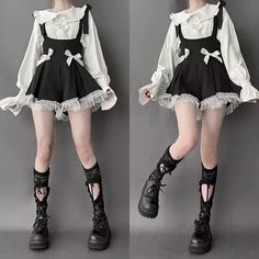 Material: Cotton blend; S        Shoulder 32cm  Length 38cm   Waist 64CM M      Shoulder 33cm Length 40cm   Waist 68CM L       Shoulder 34cm    Length 42cm   Waist 72CM Style Gothic, Different World, Ropa Diy, Grunge Goth, 여자 패션, Gothic Lolita, Visual Kei, Lolita Fashion