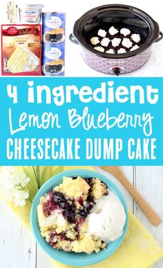 Lemon Blueberry Cheesecake Dump Cake Blueberry Cheesecake Cake, Cake Mix Lemon Blueberry Cake, Lemon Dump Cake With Cream Cheese, Lemon Cream Cheese Dump Cake, Lemon Blueberry Crockpot Dump Cake, Lemon Cake Mix Recipes, 4 Ingredient Blueberry Cheesecake Dump Cake, Blueberry Biscuit Lemon Dump Cake, 4-ingredient Lemon Cream Cheese Dump Cake: A Heavenly Delight!