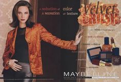 F/W 1997: Christy Turlington Velvet Crush Collection.