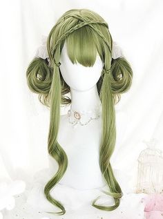 Kawaii Wigs, Air Bangs, Bangs Long, Classic Lolita, Cosplay Hair, Kawaii Hairstyles, Anime Hair, Hair Reference, Medium Hair Cuts