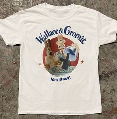 Wallace and Gromit He s Back 1989 Shirt Outfit  For Men  For Women Easy 30 day return policy Wallace And Gromit Shirt, 1989 Shirt, Wallace And Gromit, Tee Shirt Outfit, Personalized T Shirt, Mia 3, 가을 패션, Graphic Shirt, Halloween Gift