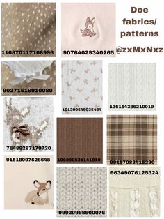 different types of knits and fabrics are shown in this image, with the words do fabric