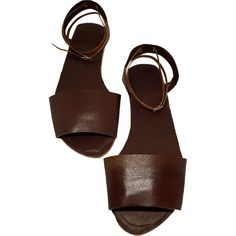 We took inspiration from the Balearic island of Menorca to create the perfect casual sandal to run around in. A thick peep toe style band of kangaroo leather encases the front of the foot. A sling back secures the heel with 5mm leather lacing that fastens with a buckle around the ankle ensures that you’ll feel comfortable and secure all day long. | D'Arçé Sandals | Women's Menorquina Sandal, Chocolate (Brown, Size 40)  |  Maisonette collects the best children’s products from around the world (un Brown Closed Toe Slingback Sandals For Vacation, Brown Closed Toe Slingback Sandals With Rubber Sole, Brown Slingback Sandals With Rubber Sole And Open Heel, Brown Open Heel Slingback Sandals With Rubber Sole, Closed Toe Brown Slingback Sandals For Beach, Brown Beach Sandals With Rubber Sole, Brown Closed Toe Slingback Sandals For Beach, Brown Open Toe Beach Sandals, Adjustable Sandals With Rubber Sole For Vacation