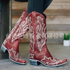 SPECIFICATIONSBrand Name: TSTCTBBoot Type: Chelsea BootsShaft Material: PUOutsole Material: RUBBERUpper Material: PUOrigin: Mainland ChinaCN: GuangdongSeason: Spring/AutumnInsole Material: PUHeel Type: Hoof HeelsLining Material: PUBoot Height: Mid-Calf Western Martin Boots With Round Toe, Fitted Western Martin Boots With Round Toe, Embroidered Closed Toe Boots For Fall, Western Style Closed Toe Mid-calf Boots For Winter, Western Style Mid-calf Boots With Closed Toe For Winter, Embroidered Closed Toe Winter Boots, Trendy Embroidered Winter Boots, Casual Black Embroidered Boots, Embroidered Red Boots With Round Toe