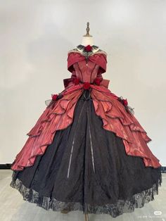 Ballroom Dress Gowns, Red Princess Dress, Red Princess, Ballroom Gowns, Jumper Skirt, Quinceanera Dress, Dress Design Sketches, Fantasy Gowns