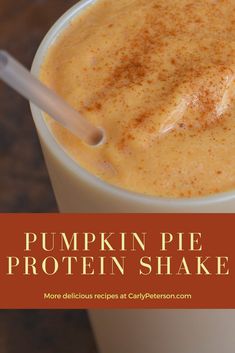 Fantastic fall #treat that is #healthy and delicious! Pumpkin pie protein #shake for a quick breakfast or after workout snack!