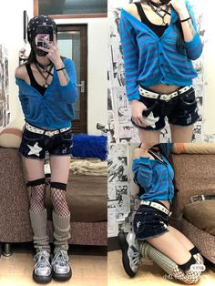 Punk Japanese, 2000s Y2k Aesthetic, Y2k Aesthetic Grunge, Japanese 2000s, Douyin Fashion, Y2k Star, 일본 패션, E Girl