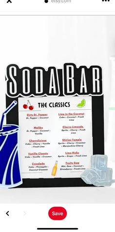 the soda bar app is on the iphone, and it's ready to be downloaded