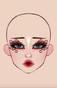 Makeup Practice, Face Chart, Eye Makeup Art, Makeup Techniques, Makeup Eyeliner, Makeup Art, Up Hairstyles, Makeup Ideas, Eyeliner