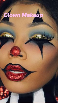 Clown Makeup Looks, Halloween Makeup Sugar Skull, Halloween Makeup Clown, Holloween Makeup, Scary Clown Makeup, Creepy Makeup, Pierrot Clown, Creepy Halloween Makeup