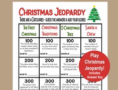 the christmas jeepary game is shown with an image of a tree on it