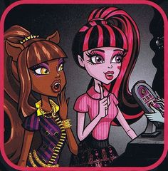 Clawdeen Wolf And Draculaura, Draculaura Wallpaper, Draculaura And Clawdeen, Alice Twilight, Ig Icon, Ariana Grande Drawings, Monster High Pictures, Clawdeen Wolf, Moster High