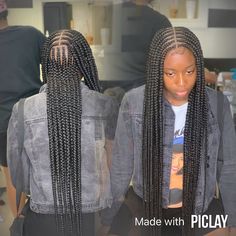 Two Layer Braids Black Hairstyles, Bun Shoulder Length Hair, Layered Braids Black Hairstyles, Two Layer Braids, Braids Bangs, Layered Braids, Layer Braids, Boho Braided Hairstyles, Long Braided Hairstyles