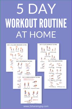 the 5 day workout routine at home is great for beginners to do and use