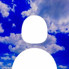 an image of clouds in the sky with a man's face on top of it