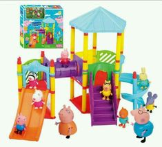 peppa pig playset with toys and accessories