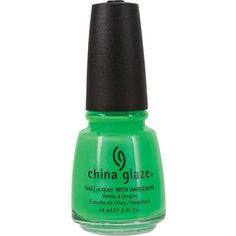 China Glaze Nail Lacquer - In the Lime Light by China Glaze Stop Biting Your Nails, Strengthening Nail Polish, Neon Blue Nails, Mint Nail Polish, Supernatural Halloween, Power Rangers Super Samurai, Light Nail Polish, Super Samurai, Dino Thunder