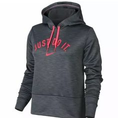 Brand New With Tag Nike Women's Just Do It Training Hoodie Winter Workout Hoodie In Athletic Heather, Winter Workout Heather Hoodie, Nike Athletic Heather Tops For Winter, Nike Athletic Heather Winter Tops, Casual Nike Hoodie For Workout, Womens Athletic Outfits, It Training, French Terry Fabric, Camping Equipment