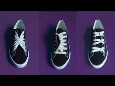 Shoe Lace With Beads, Ways To Tie Shoe Laces, Converse Lacing, Shoe Ties Styles, Hi Top Vans, Laces Shoes