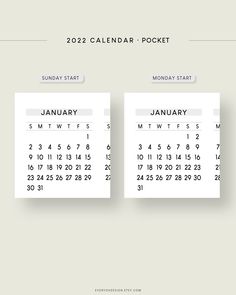 two calendars with the same date on each side and numbers in different font styles