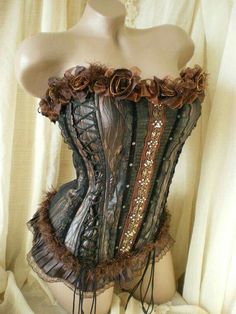 Corset by MiLunaire, Etsy. Dark Circus, Leather Bustier, Steampunk Wedding, Look Retro