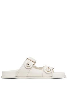 Jimmy Choo Fayence pearl-embellished Sandals - Farfetch Jimmy Choo Flats, Pearl Sandals, Latest Sandal, T Strap Flats, Sandals White, Leather Platform Sandals, Leather Sandals Flat, Embellished Sandals, Blue Sandals